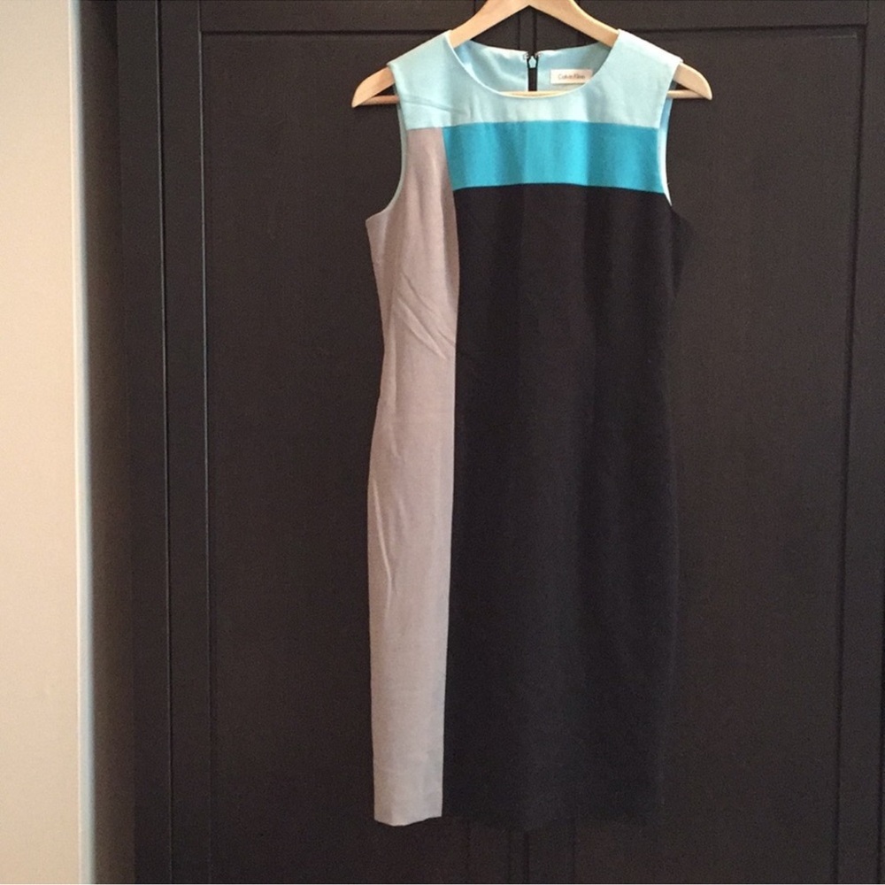 Calvin Klein color block dress size 4